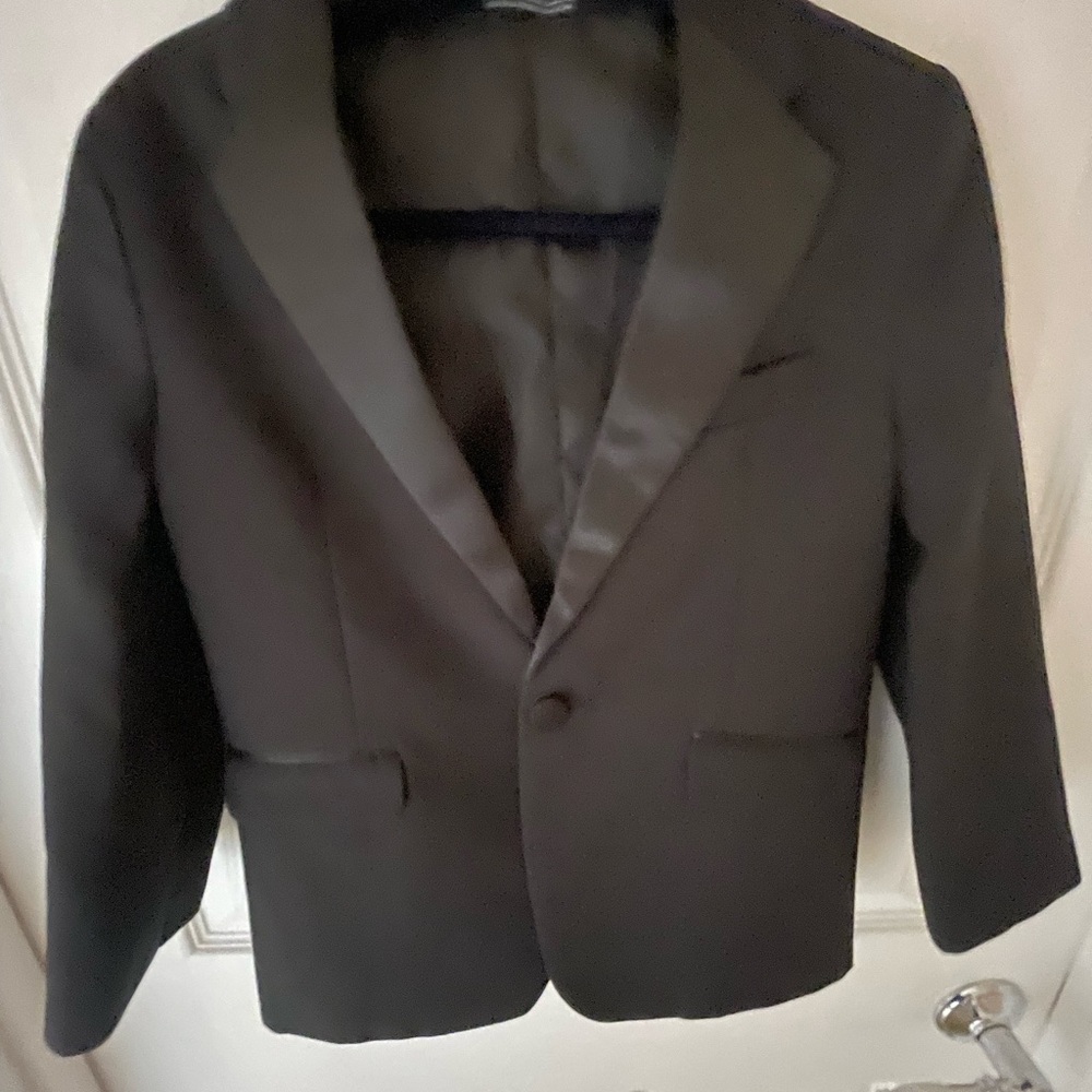 Boys  Black Blazer - Classic Single-Button Suit Jacket